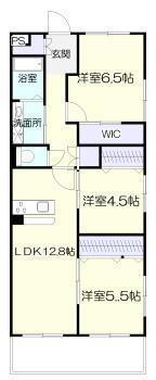 アルテマイスター 潮見(3LDK/3階)の間取り写真