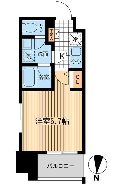 KDXレジデンス大山(1K/9階)の間取り写真
