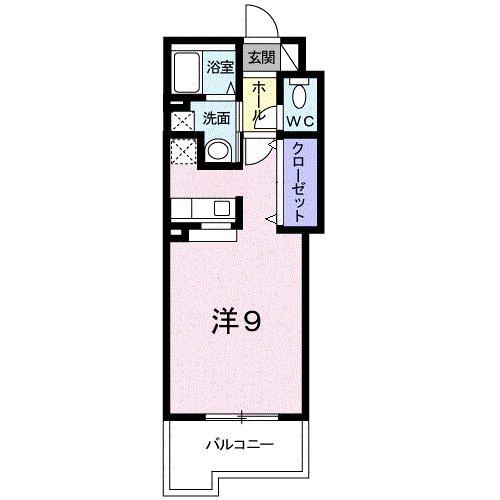 BELFIORE壹岐(ワンルーム/6階)の間取り写真