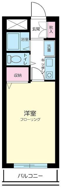 菱和パレス三鷹(1K/3階)の間取り写真