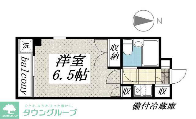 ジュネパレス蒲生第09(1K/2階)の間取り写真
