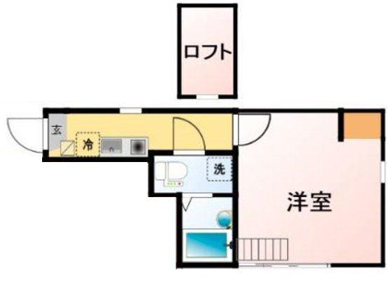 スプリームレジェンド(1K/3階)の間取り写真