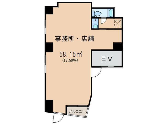 M.A ROPPONGI BLD(ワンルーム/3階)の間取り写真
