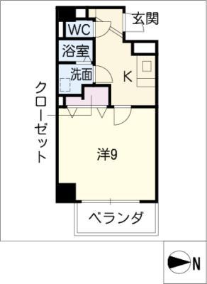 TINY GROVE(1K/8階)の間取り写真