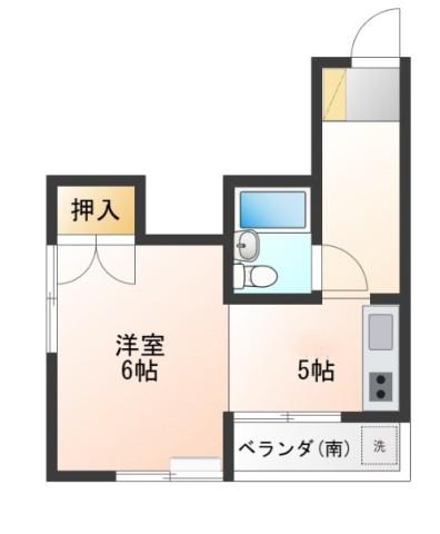 NYビル(1K/3階)の間取り写真