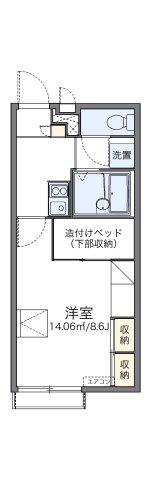 レオパレスフローラMK(1K/2階)の間取り写真