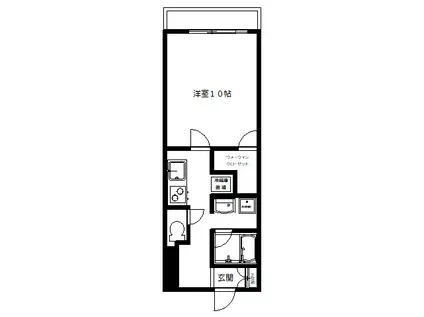 第7高橋ビル(1K/10階)の間取り写真