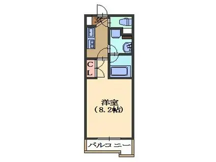 ソフィア本山(1K/5階)の間取り写真