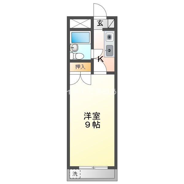 アーバンハイツ石塚(1K/1階)の間取り写真
