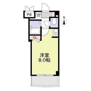 グランヴィア徳川(1K/6階)の間取り写真