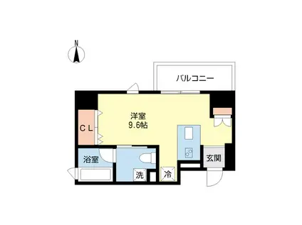 フロンティアゲート淀川(ワンルーム/2階)の間取り写真