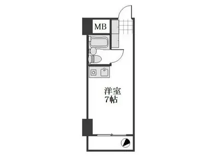 MACコート金沢文庫(ワンルーム/3階)の間取り写真