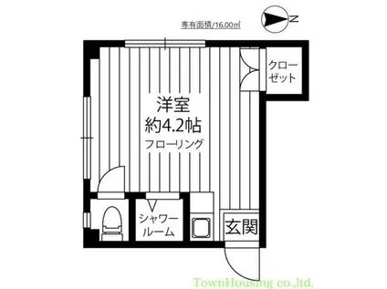 STAGE FUKASAWA(ワンルーム/3階)の間取り写真