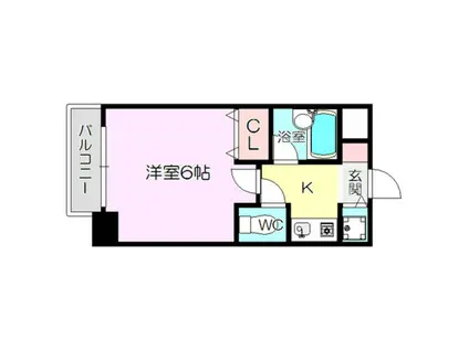エスティライフ新大阪(1K/4階)の間取り写真