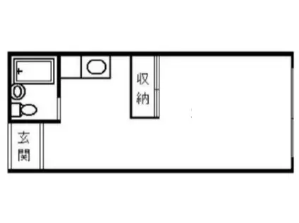 メゾンド柿の木坂A(ワンルーム/2階)の間取り写真