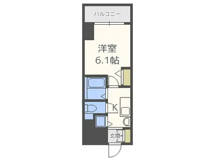 プレサンス堺筋本町フィリア(1K/7階)の間取り写真