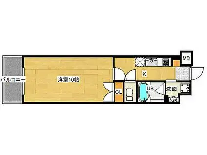 ウイング昭和町(1K/5階)の間取り写真