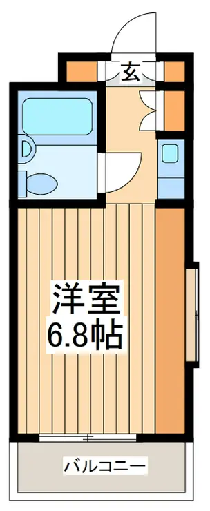 ドミール玉川学園 2階階 間取り