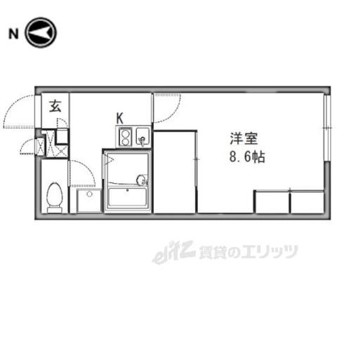 レオパレス LINDEN(1K/1階)の間取り写真