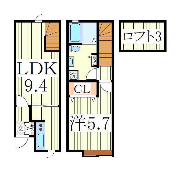 CATS SITE(1LDK/1階)の間取り写真
