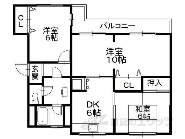 小泉ファインハイツ(3DK/1階)の間取り写真