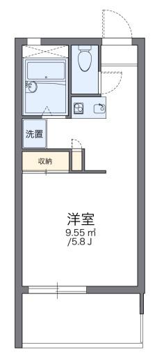 レオパレスツインズ加島弐番館(1K/3階)の間取り写真