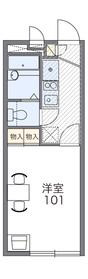 相鉄本線 二俣川駅 徒歩10分 2階建 築23年(1K/2階)の間取り写真