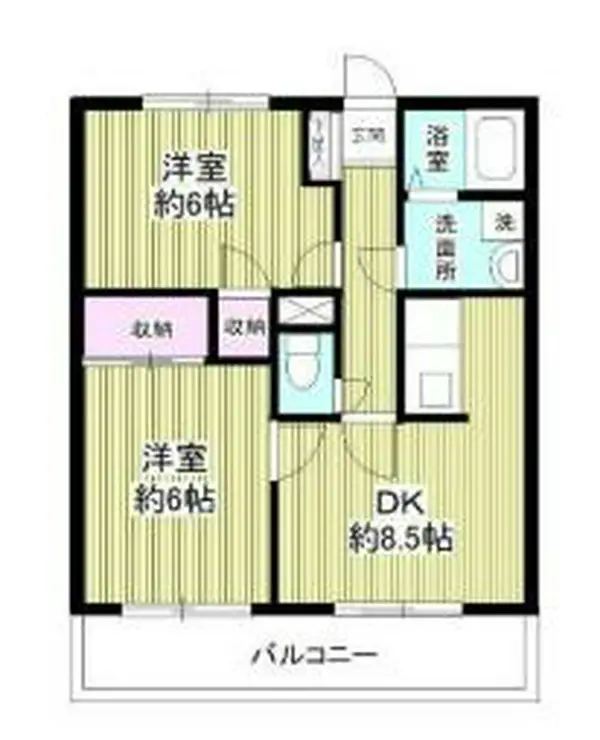 ハイツプレントリー 2階階 間取り