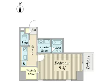CONFORTO若宮(1K/4階)の間取り写真