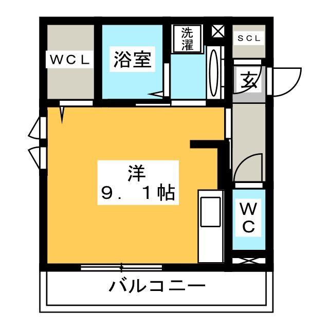 CASA PRIMERA(ワンルーム/1階)の間取り写真