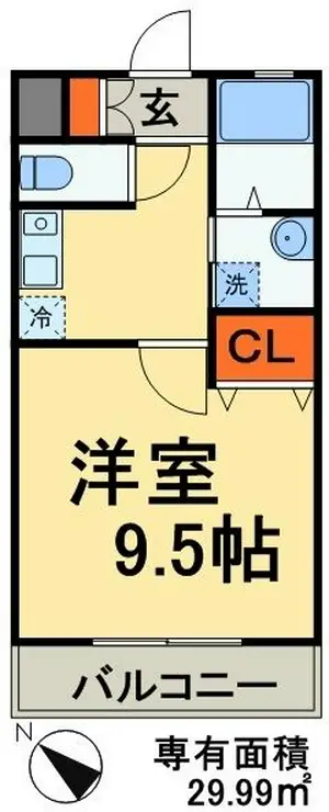 コルテージア 1階階 間取り