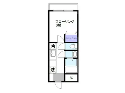 ハイムエミネンス(1K/2階)の間取り写真