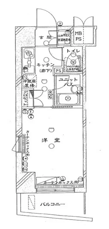 ルーブル大井町弐番館 9階階 間取り