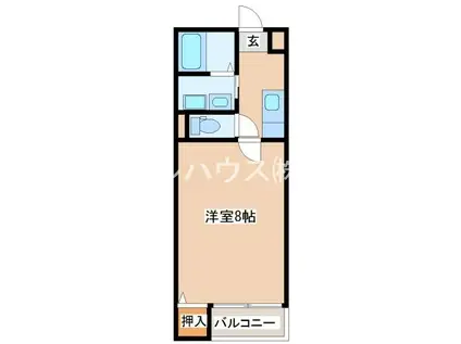 とまとハウス(1K/2階)の間取り写真