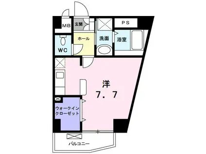 NONNO13(ワンルーム/5階)の間取り写真