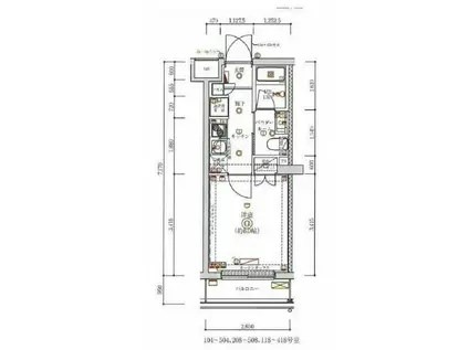 マーロ立石レジデンスR(1K/2階)の間取り写真
