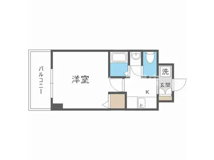 M`PLAZA住吉公園弐番館(1K/5階)の間取り写真