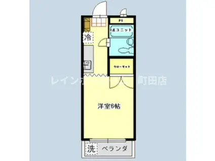 グランドールヤザワ(1K/2階)の間取り写真