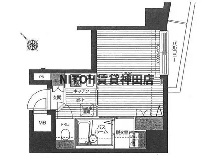 フェニックス日本橋蛎殻町弐番館(1K/5階)の間取り写真