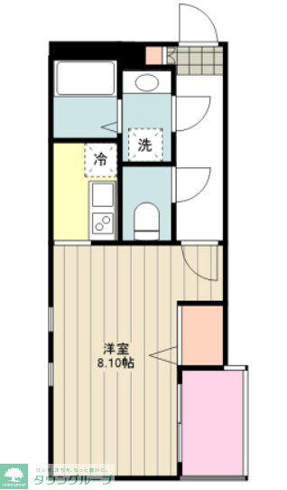 CHERIM立川(1K/1階)の間取り写真