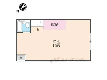 宝龍マンション(ワンルーム/3階)の間取り写真