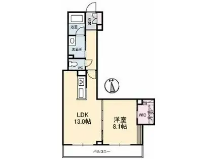 シャーメゾンプレシャス(1LDK/3階)の間取り写真