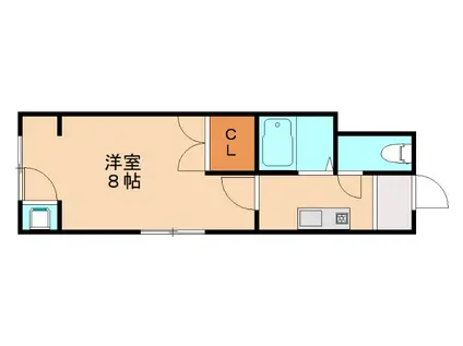 フローレンス三六(1K/3階)の間取り写真