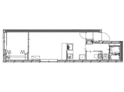 アルファベット森下(1LDK/2階)の間取り写真