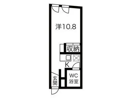 ACERA(ワンルーム/2階)の間取り写真