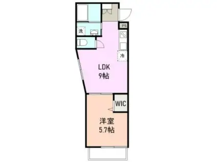 ファウンテンテラス御殿場(1LDK/3階)の間取り写真