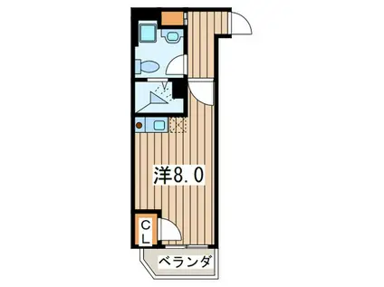 ブライトヒルレジデンス横浜(ワンルーム/10階)の間取り写真