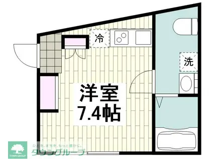 エアリアル西小山(ワンルーム/5階)の間取り写真
