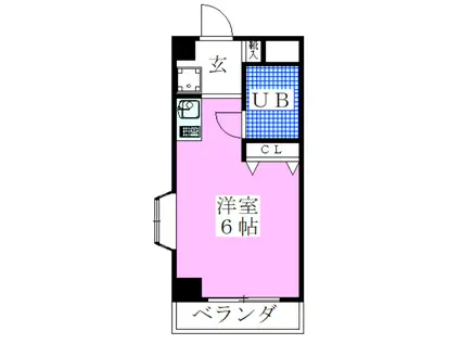 LANDY新浦安(ワンルーム/3階)の間取り写真