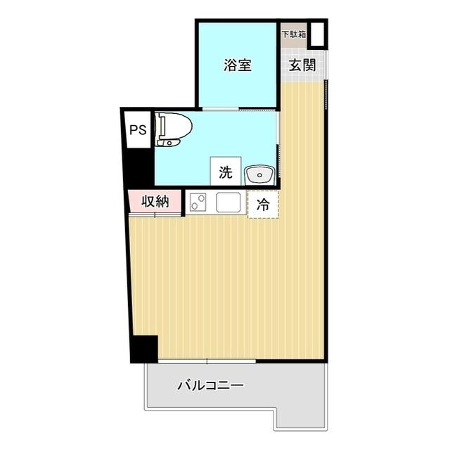 イシとス浦和岸町(ワンルーム/5階)の間取り写真